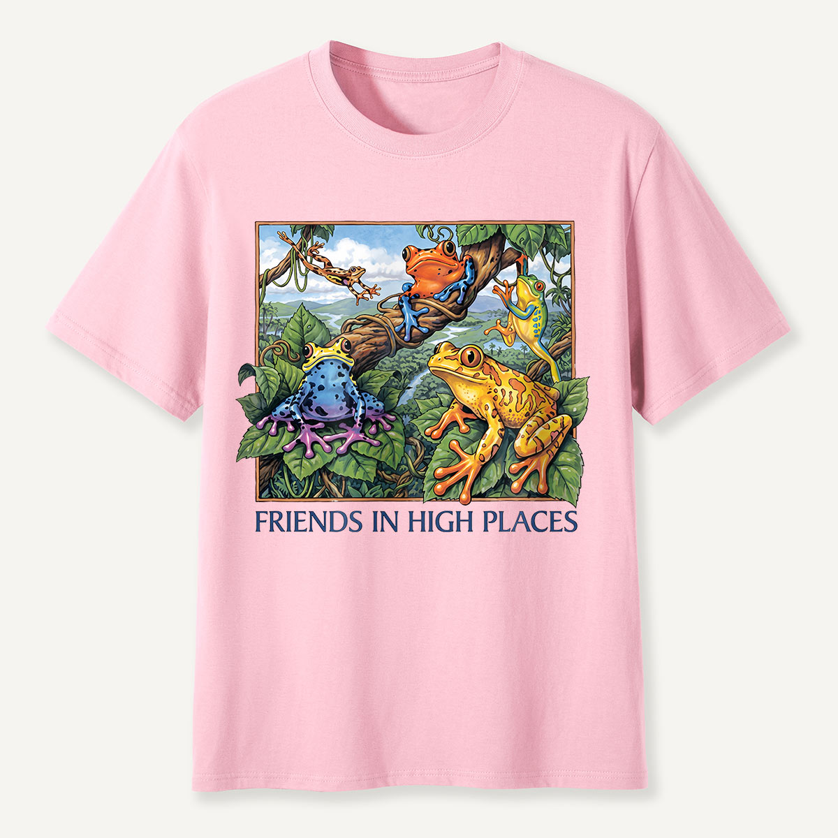 Friends in High Places Colorful Tree Frog T-Shirt