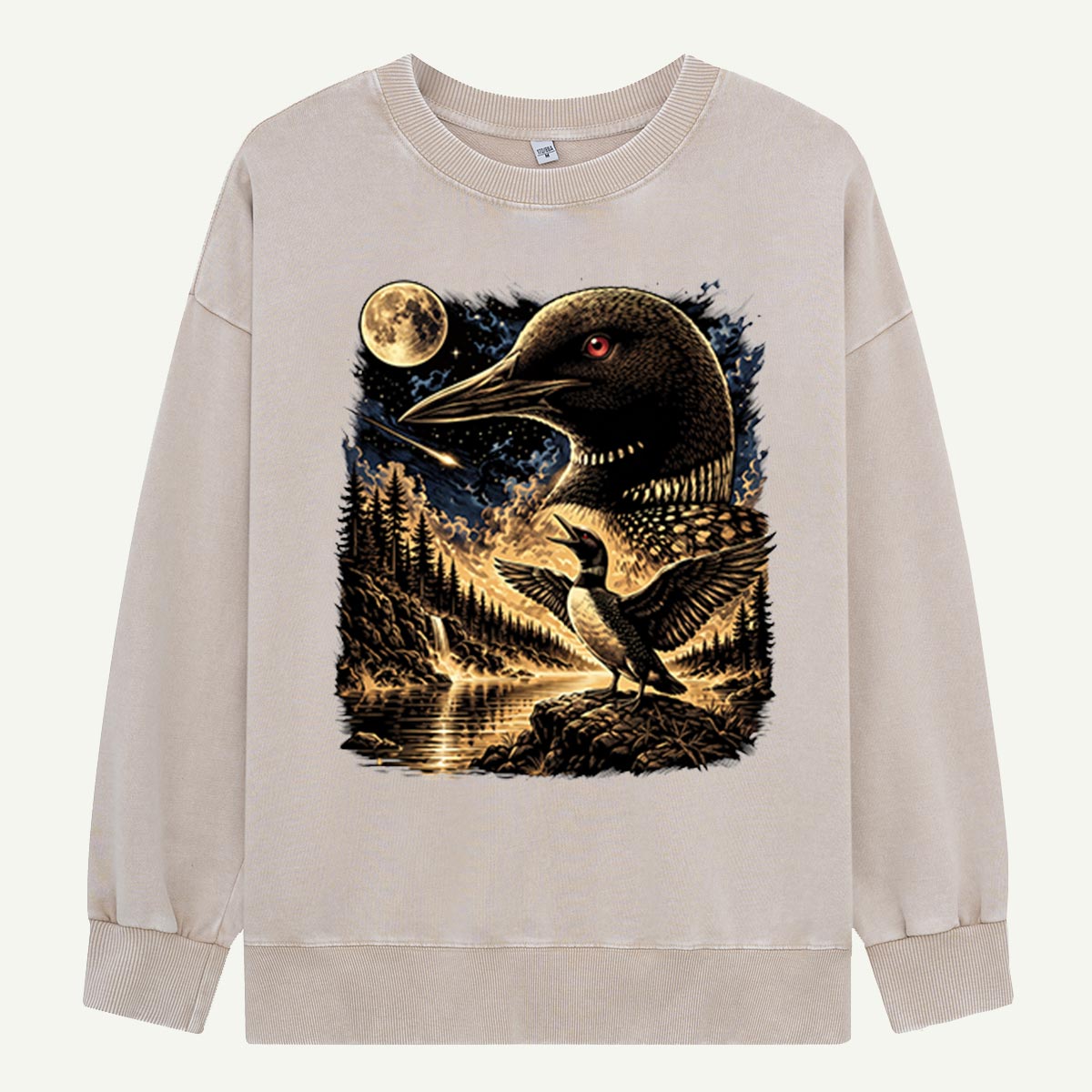 Moonlight Loon Call Washed Sweatshirts