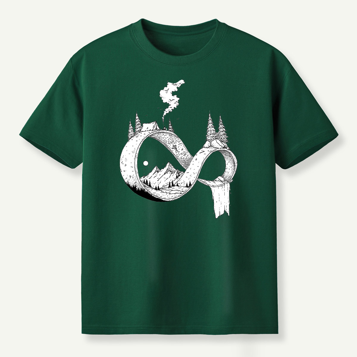 Infinity Wilderness Deer Forestscape T-Shirt