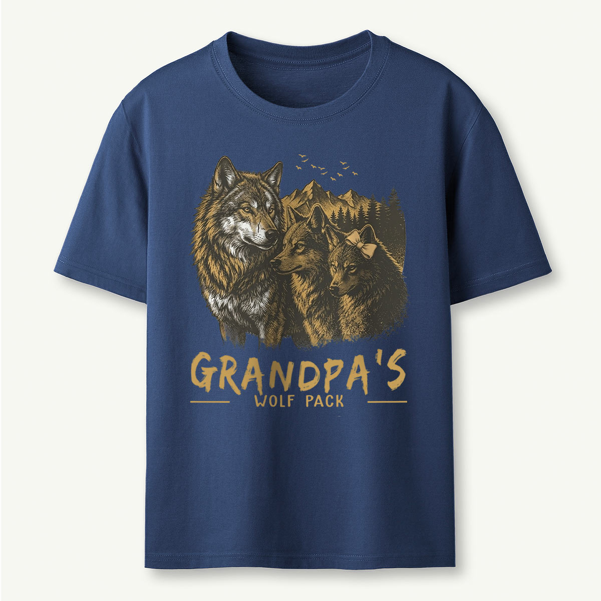 Grandpa’s Wolf Pack Mountain T-Shirt