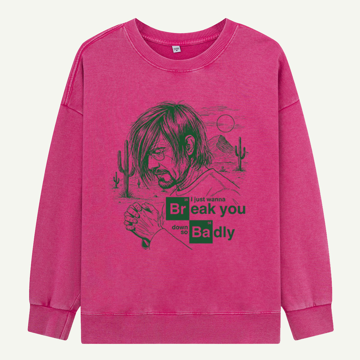 Can You Not Desert Mood Sketch Washed Sweatshirts