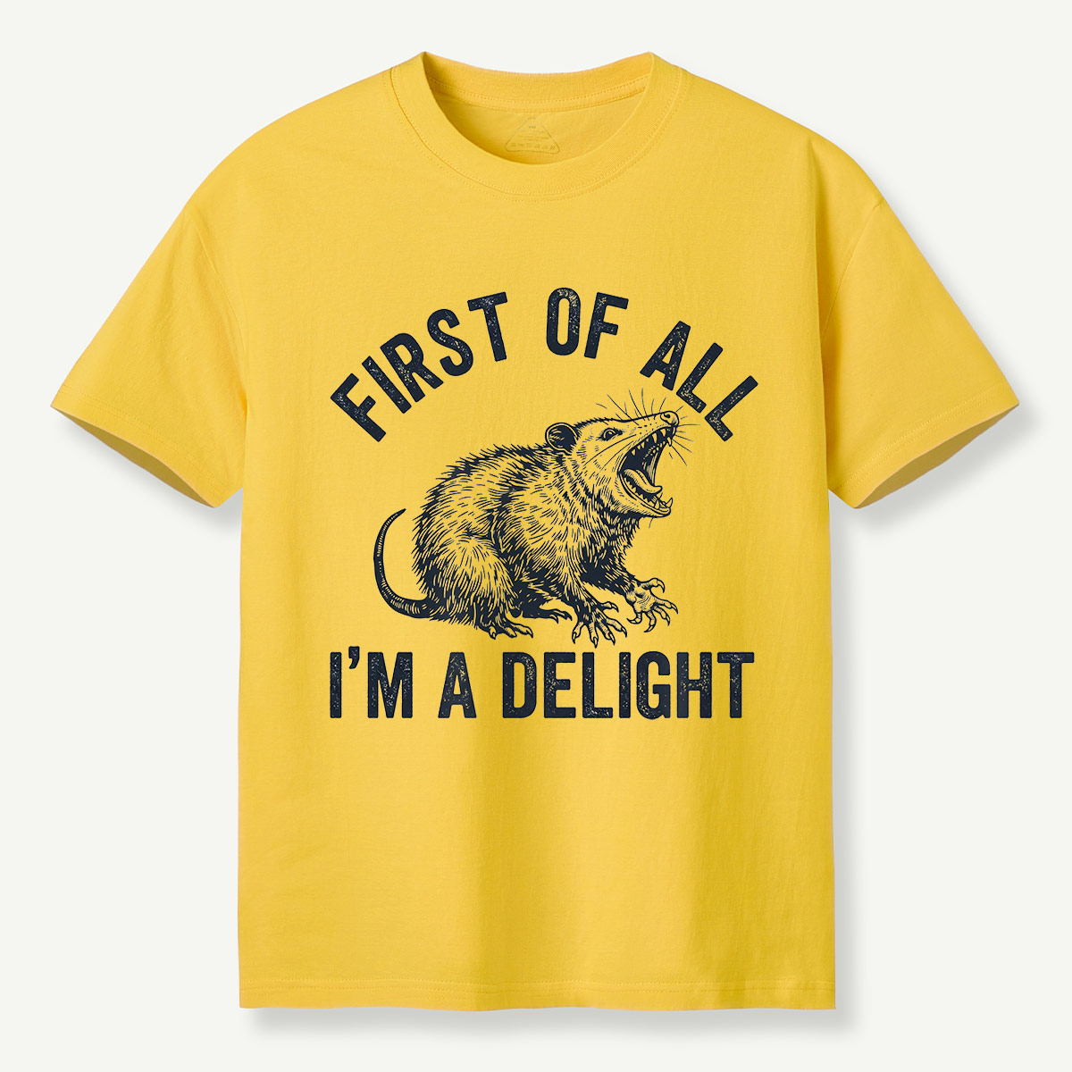First of All I’m a Delight Possum Humor T-Shirt