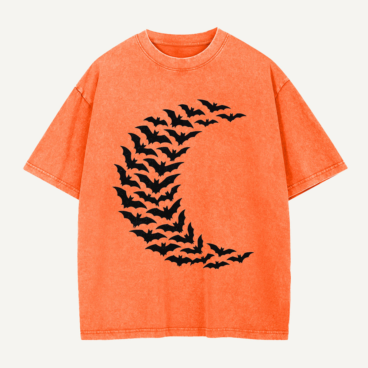 Moon Made of Bats Washed T-Shirt