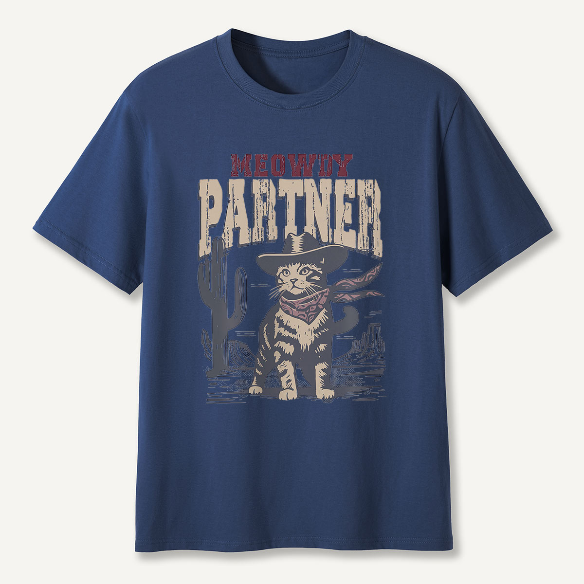 Meowdy Partner Cowboy Cat T-Shirt