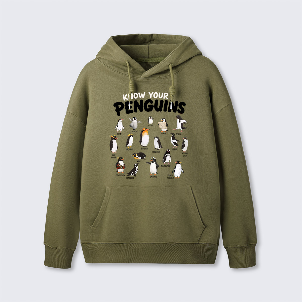 Know Your Penguins Penguin Species Hoodie