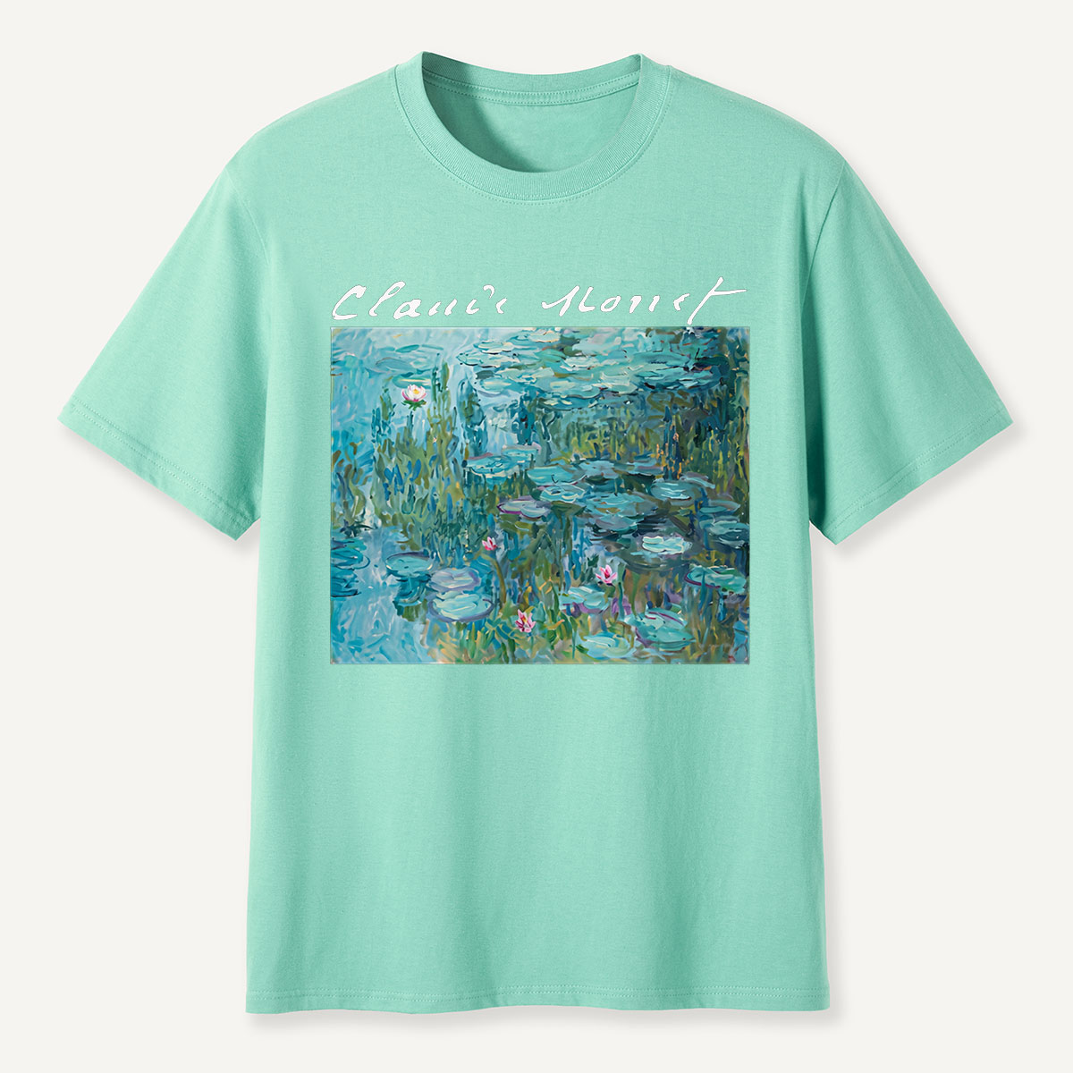 Claude Monet Water Lilies Pond Art T-Shirt