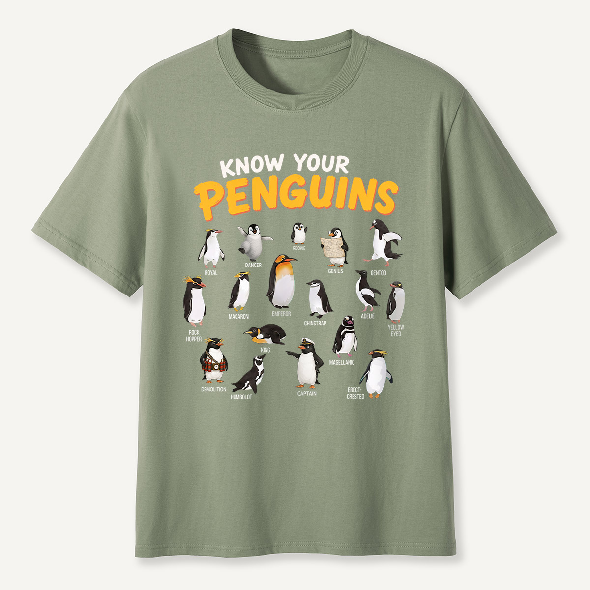 Know Your Penguins Penguin Species T‑Shirt
