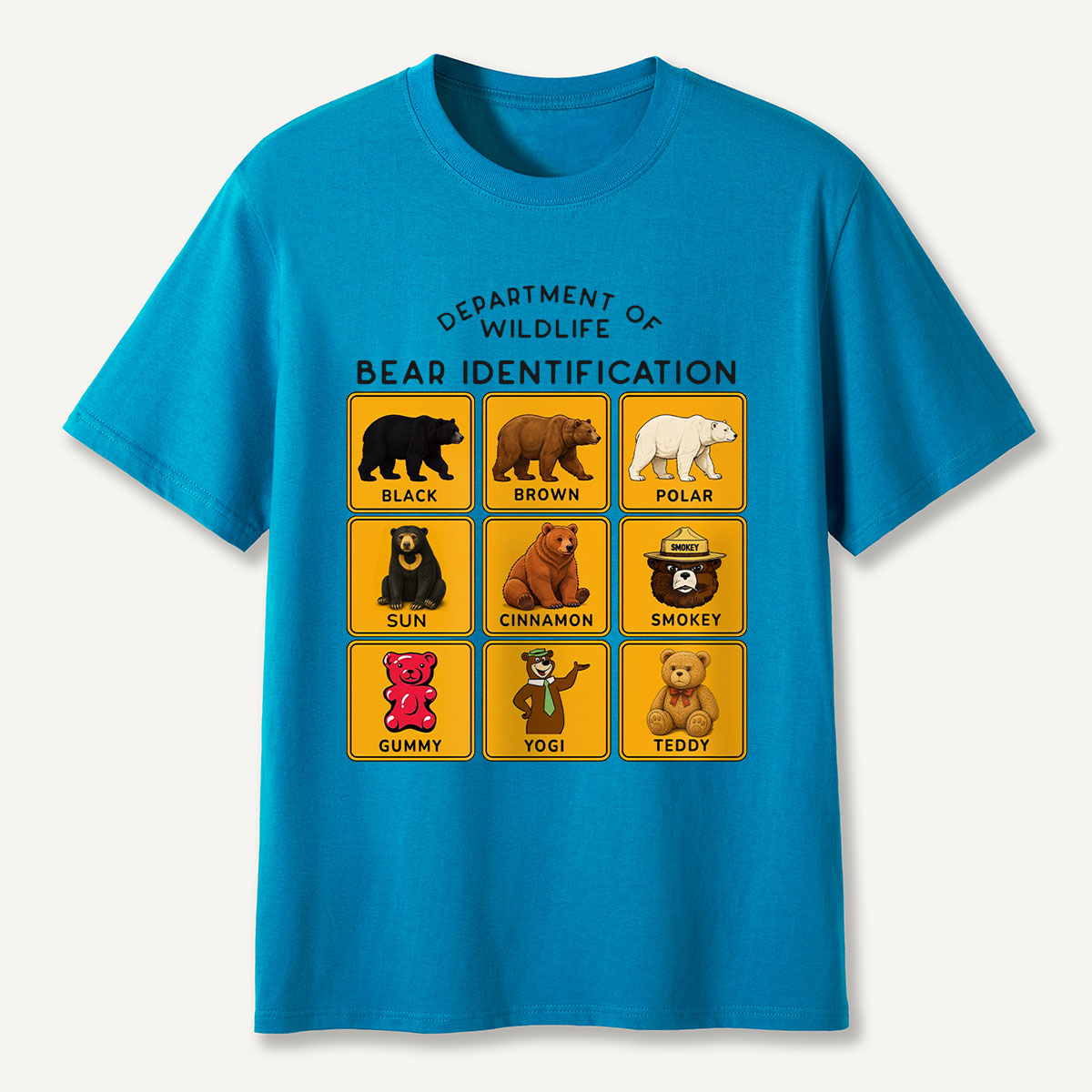 Department of Wildlife Bear Identification Gummy Bear T-Shirt