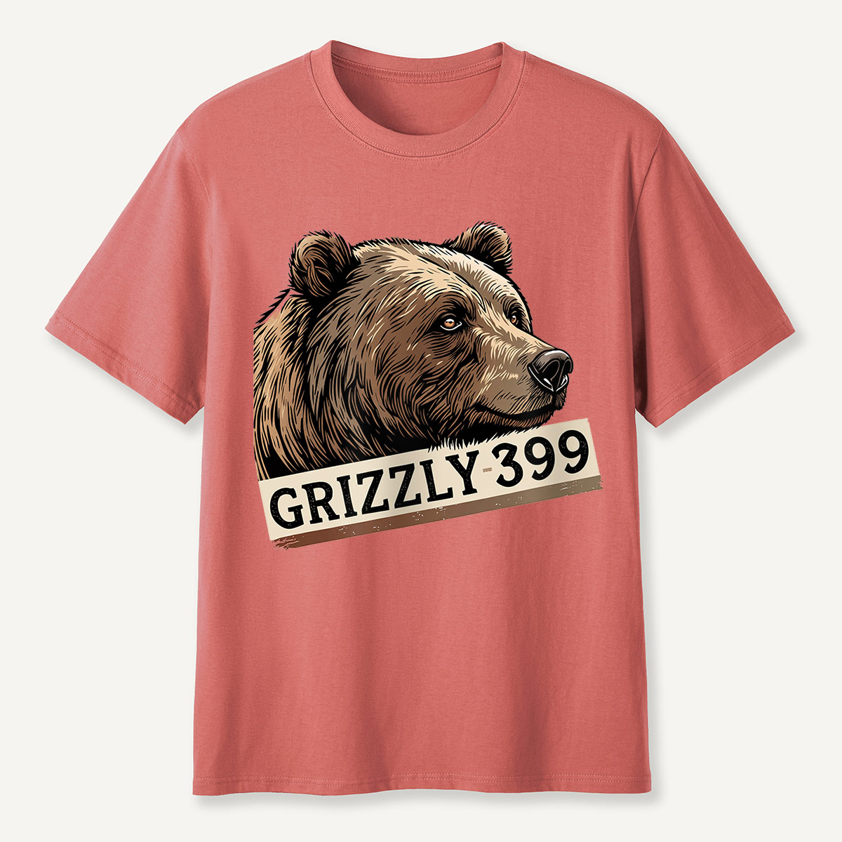 Grizzly 399 Portrait Lavender T-Shirt