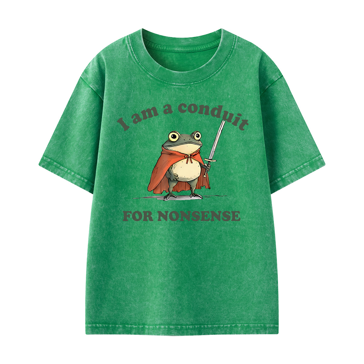 I Am A Conduit For Nonsense Kids Washed T-Shirt
