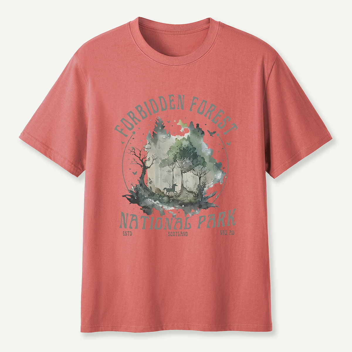 Forbidden Forest National Park Watercolor T-Shirt