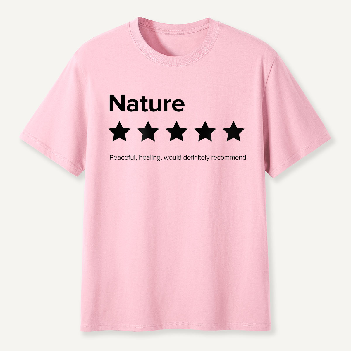 Nature 5-Star Review Minimalist Rating T-Shirt