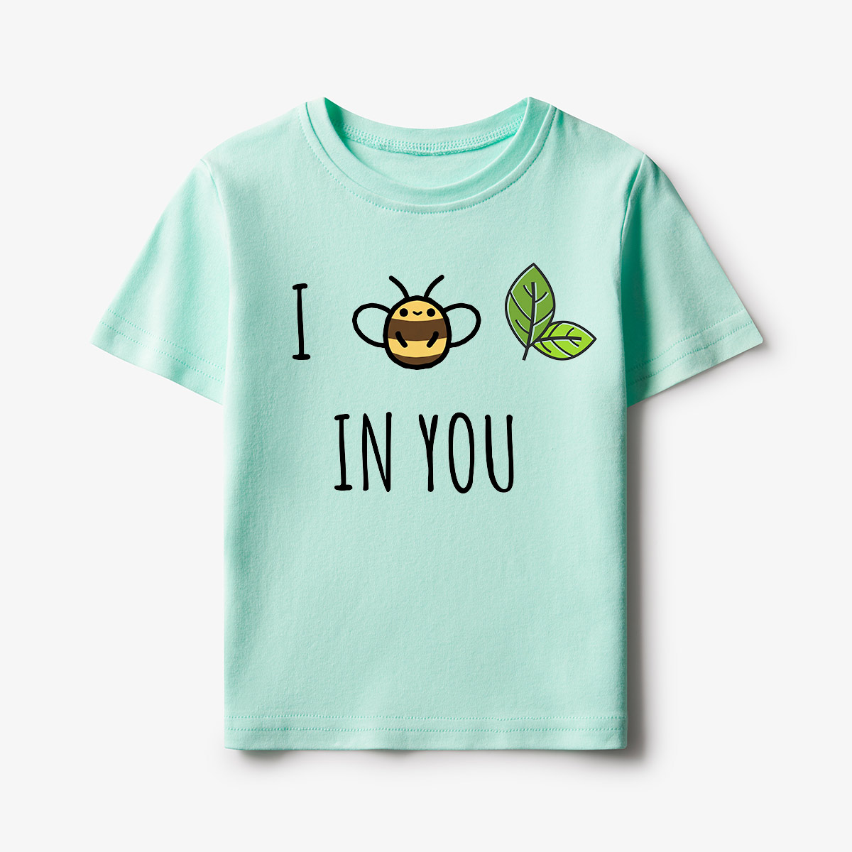 Bee Leaf Pun “I Believe in You” Kids T-Shirt