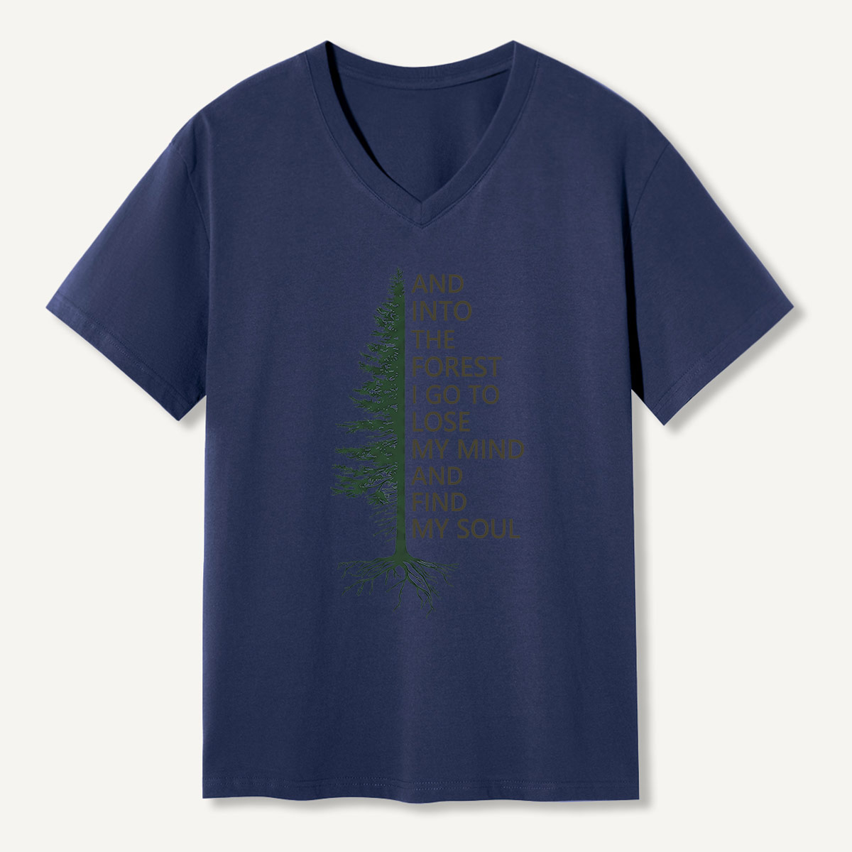 Vintage Heron Wetland Bird Nature V-neck T-Shirt