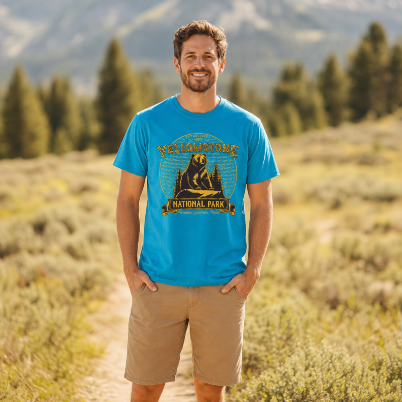 Yellowstone National Park Sitting Bear T-Shirt