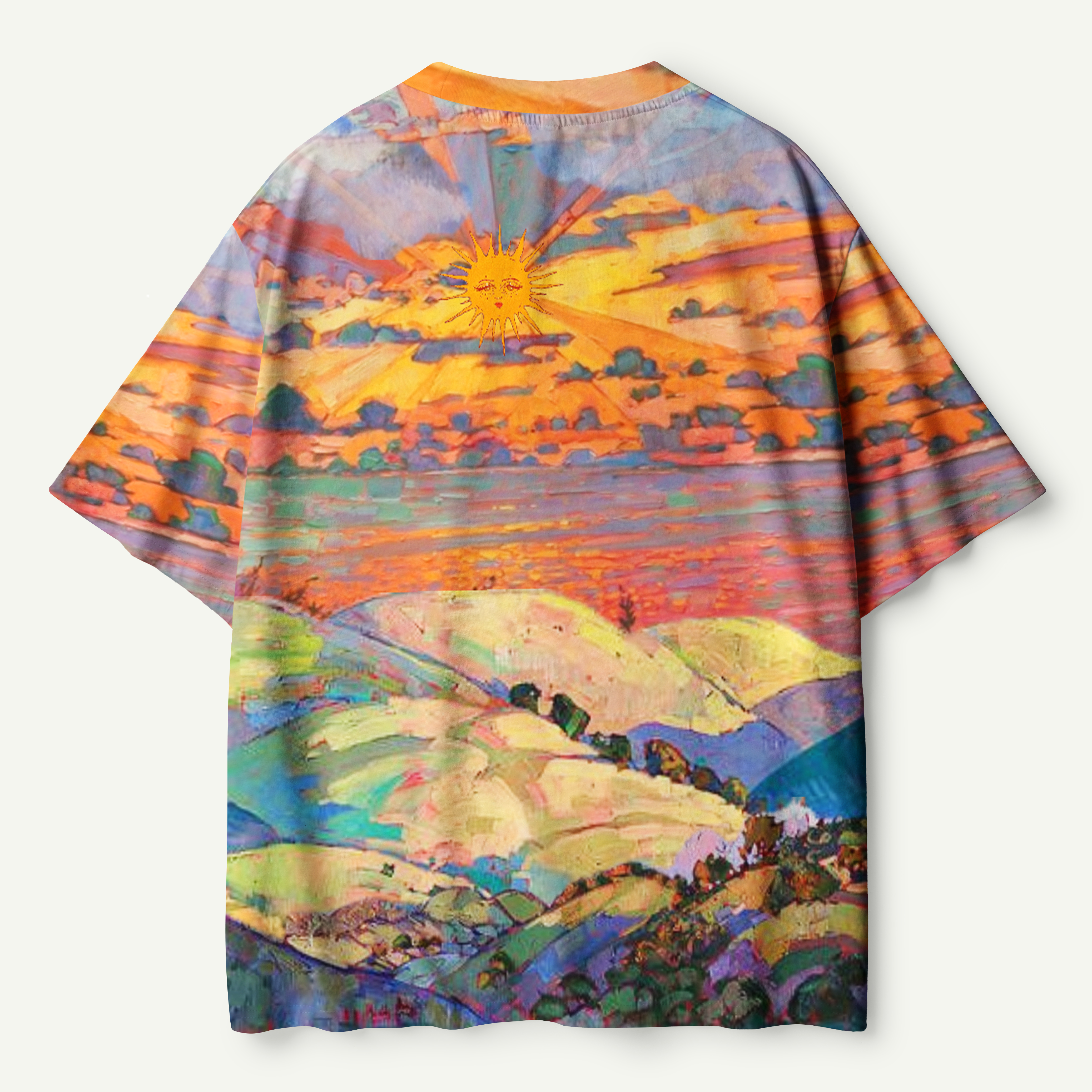 Wildflower Mountain Sunset Meadow Premium Pure Cotton Tee