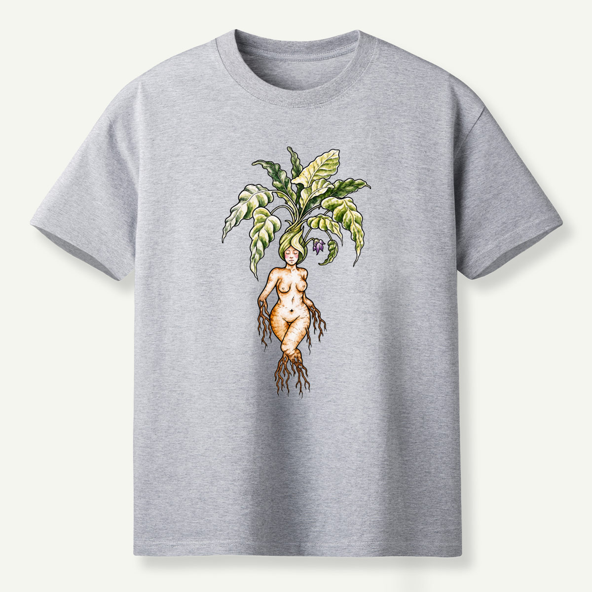 Forest Goddess Botanical Root Spirit T-Shirt