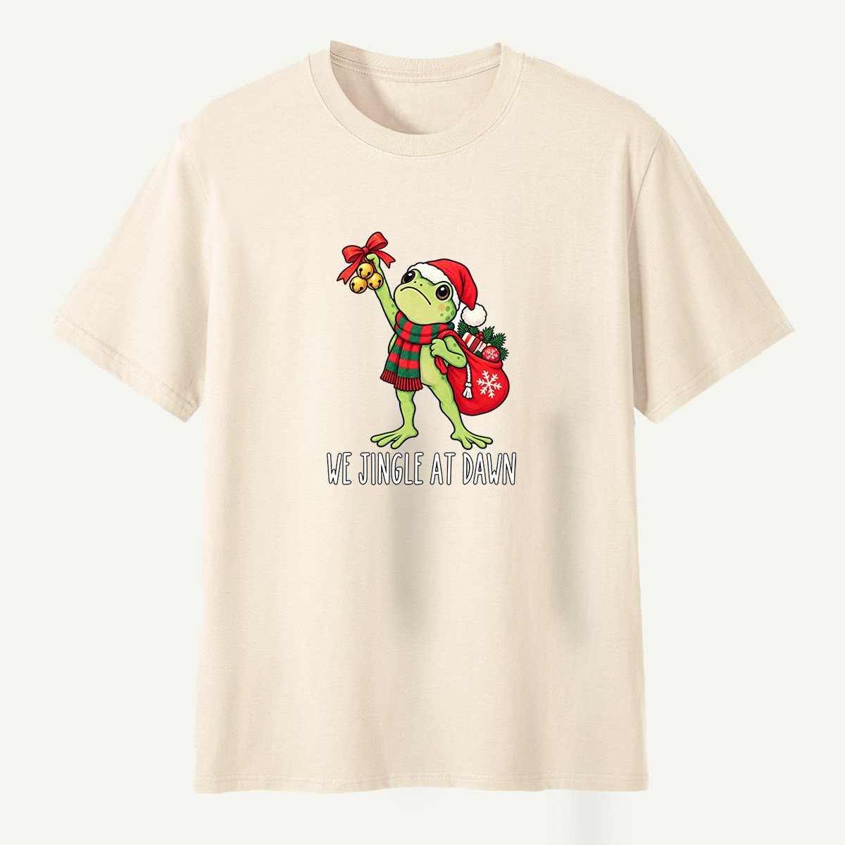 We Jingle At Dawn Christmas Frog T-Shirt