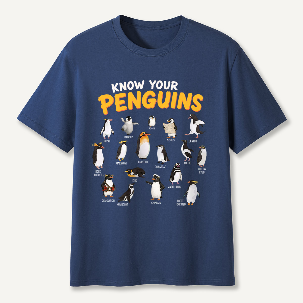 Know Your Penguins Penguin Species T‑Shirt