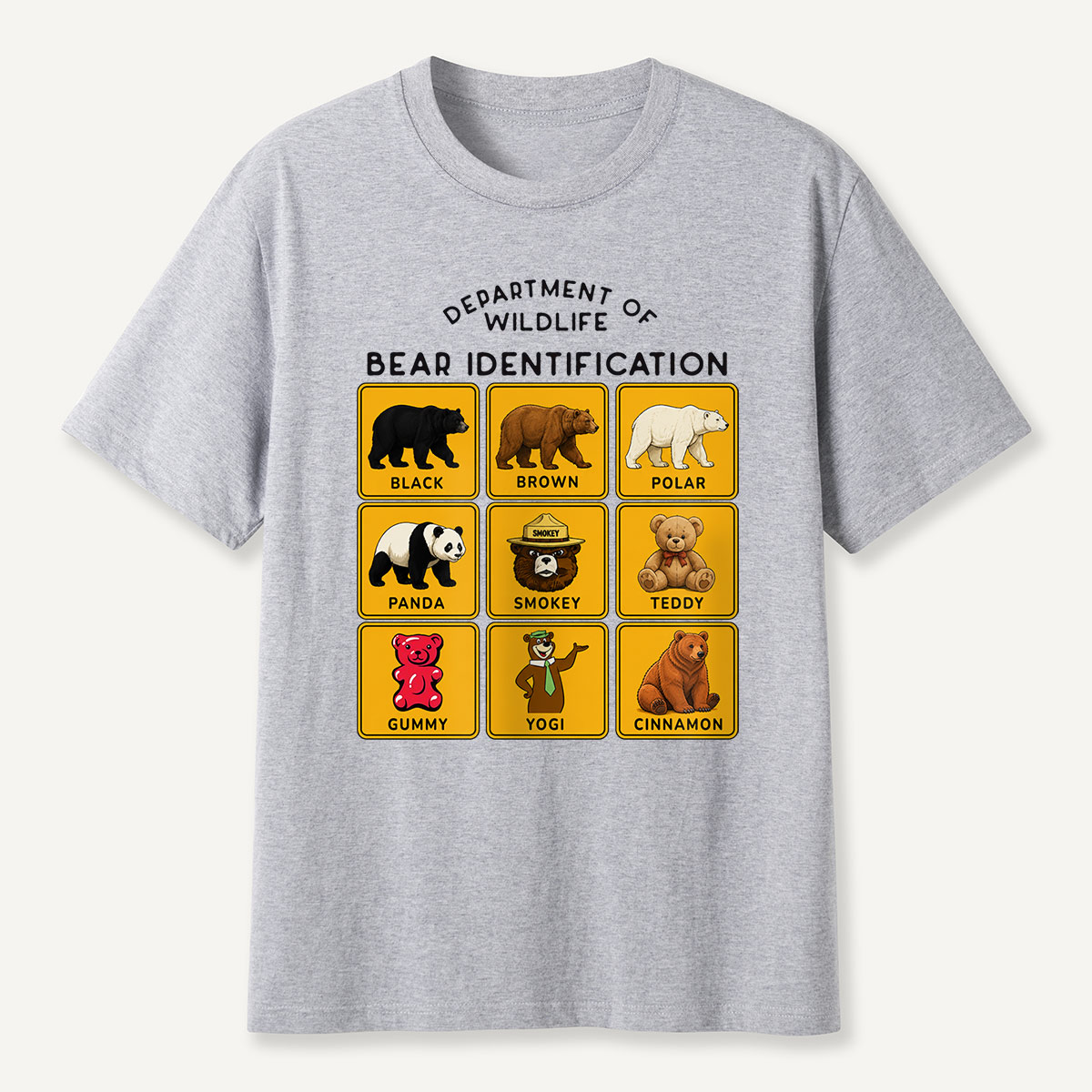 Department of Wildlife Bear Identification T-Shirt