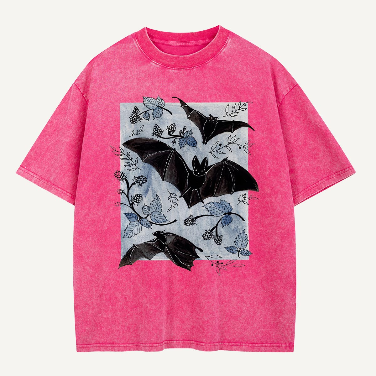 Bats in the Brambles Washed T-Shirt
