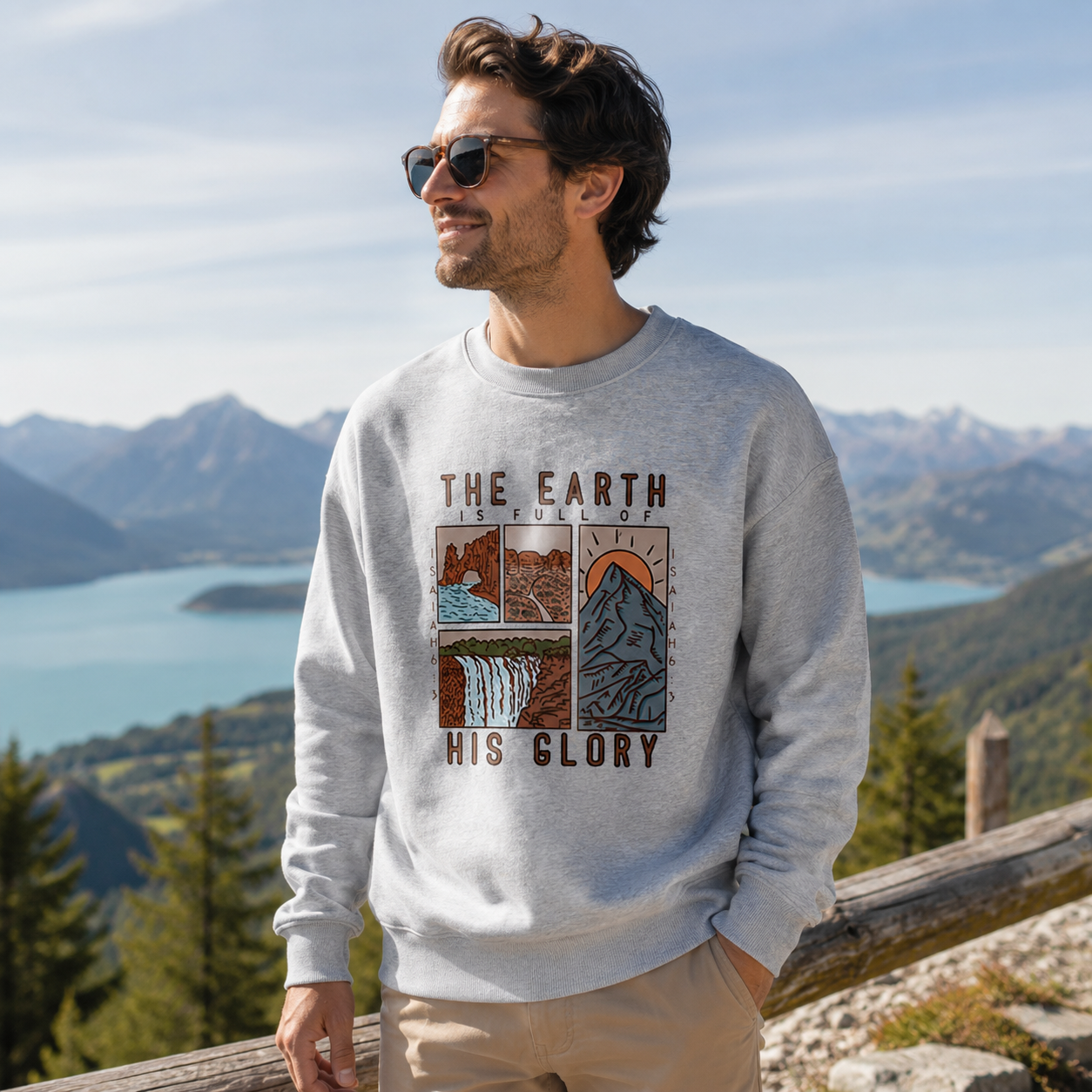 The Earth Is Full of His Glory Scenic Sweatshirts