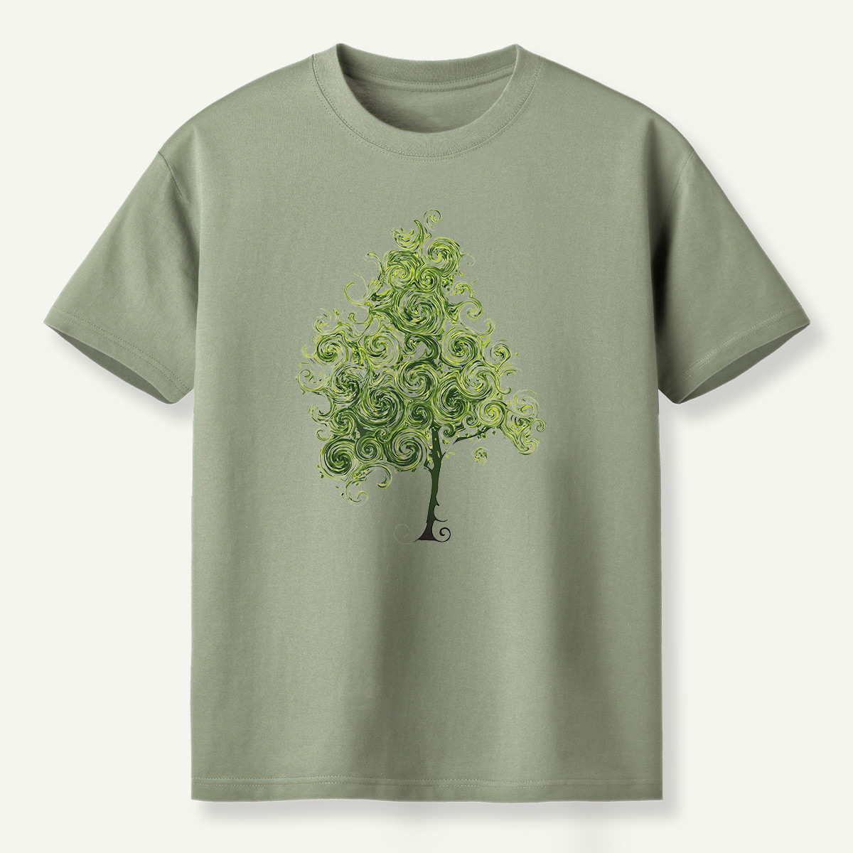 Whimsical Spiral Tree T-Shirt