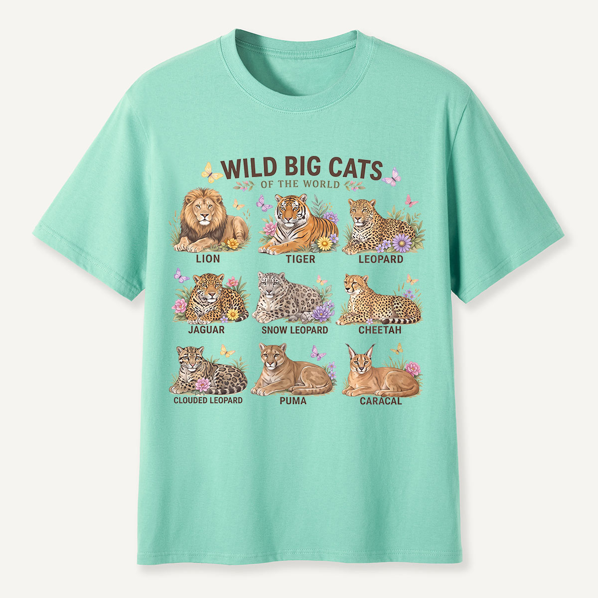 Wild Big Cats of the World T-Shirt