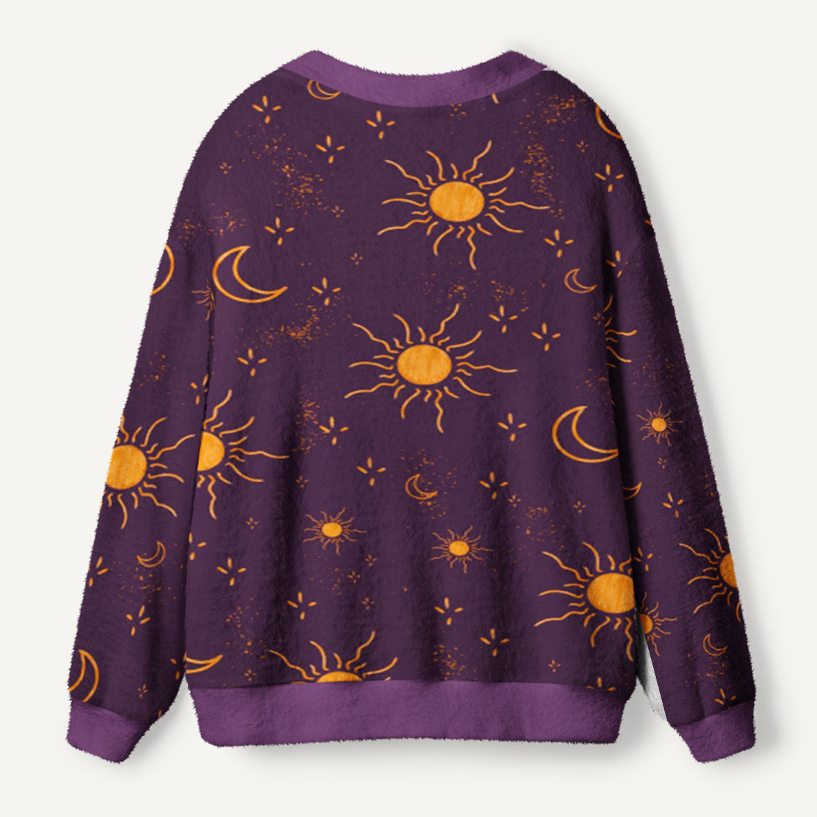 Dancing Between Sun and Moon Ugly Cardigan Sweaters