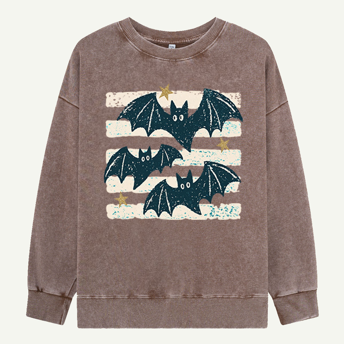 Three Bats After Dark Washed Sweatshirts