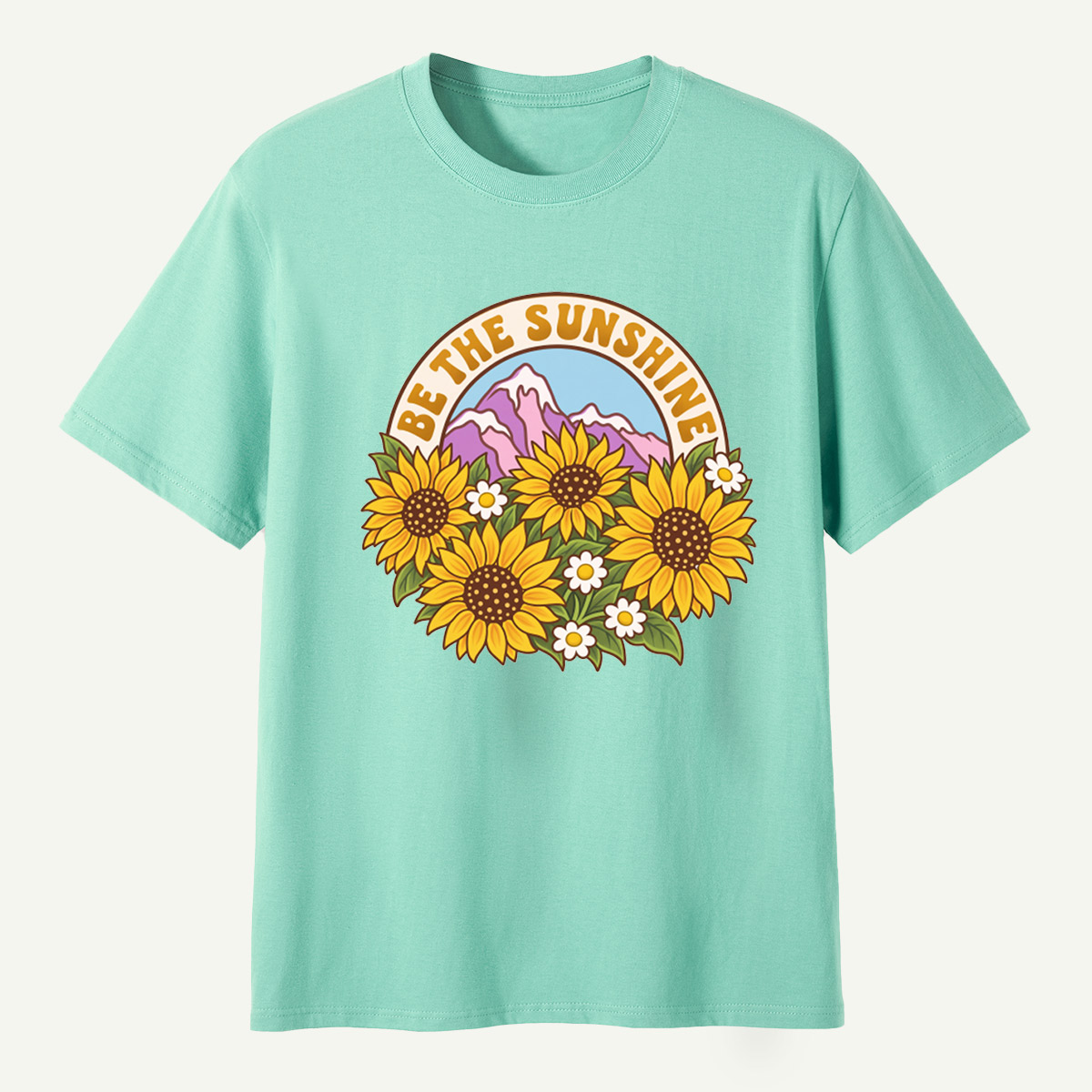 Be The Sunshine Sunflower Mountains T-Shirt