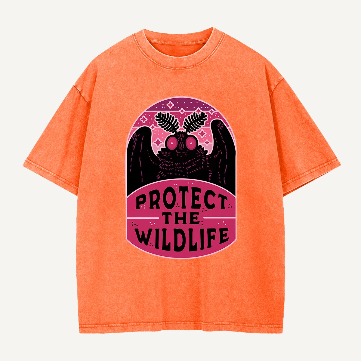 Protect the Wildlife Mothman Washed T-Shirt