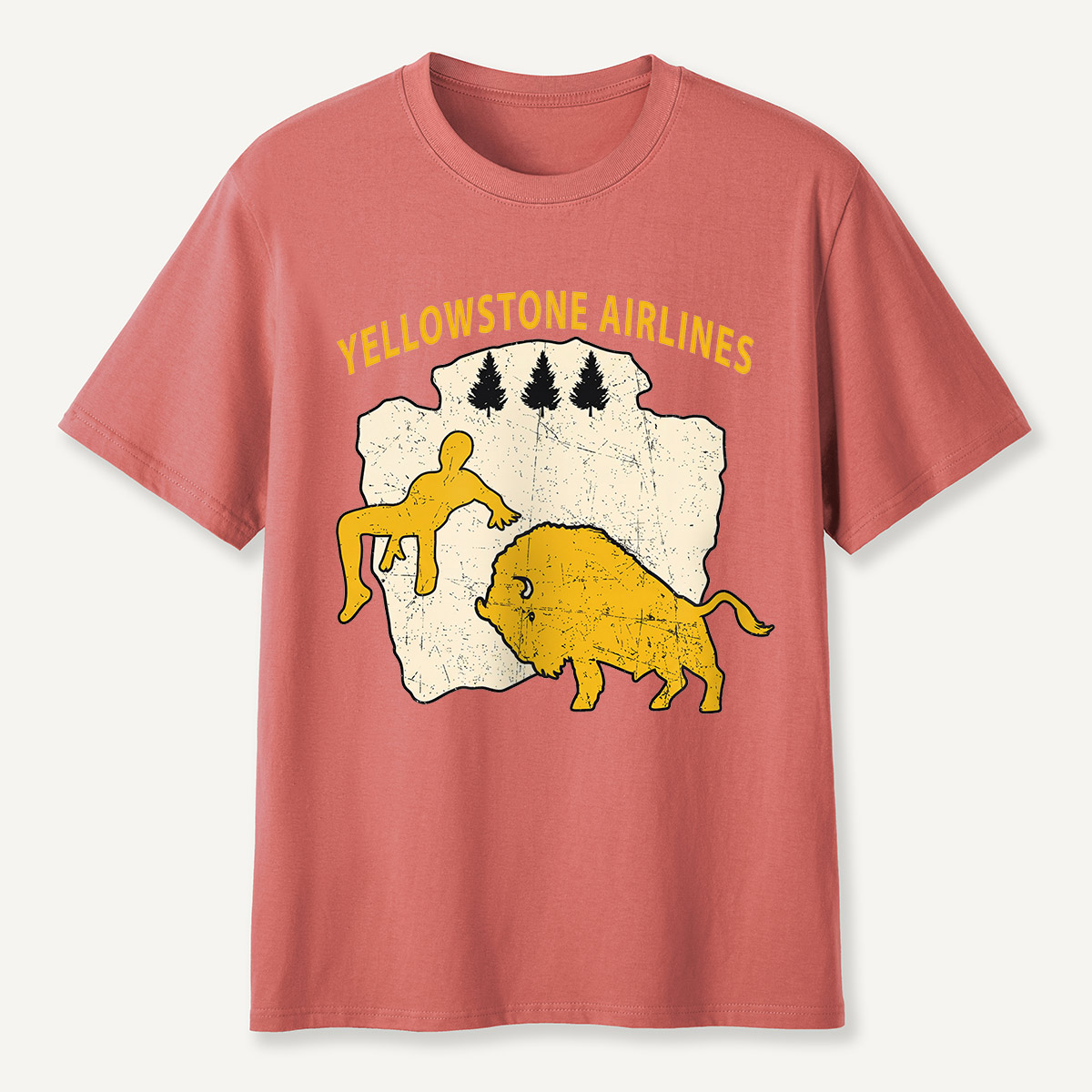 Yellowstone Airlines Bison Toss T-Shirt