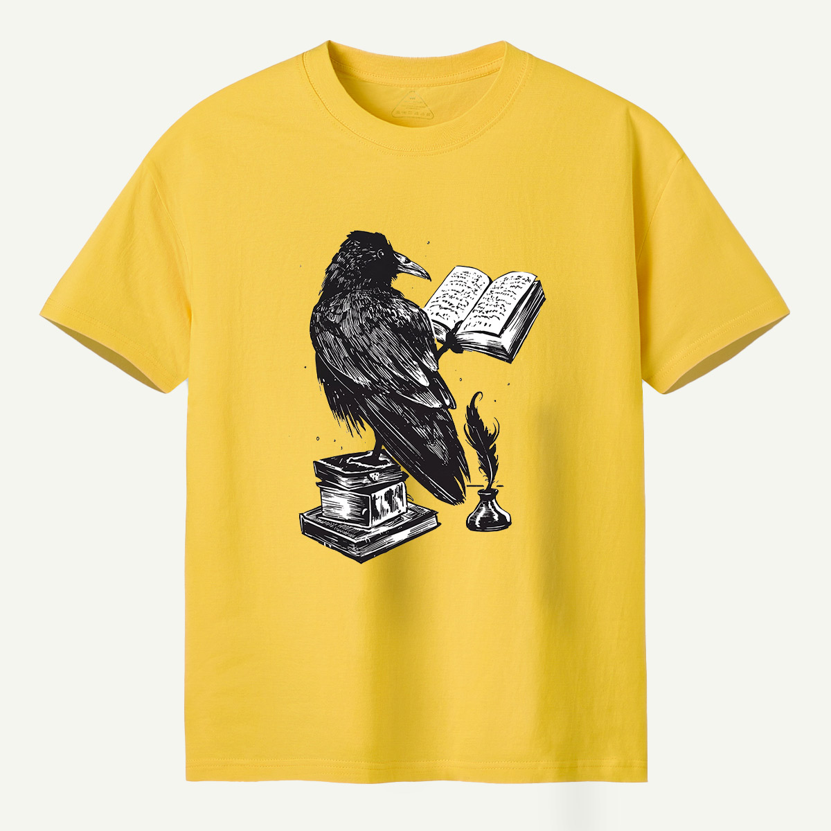 Raven Scholar Reading Books T-Shirt