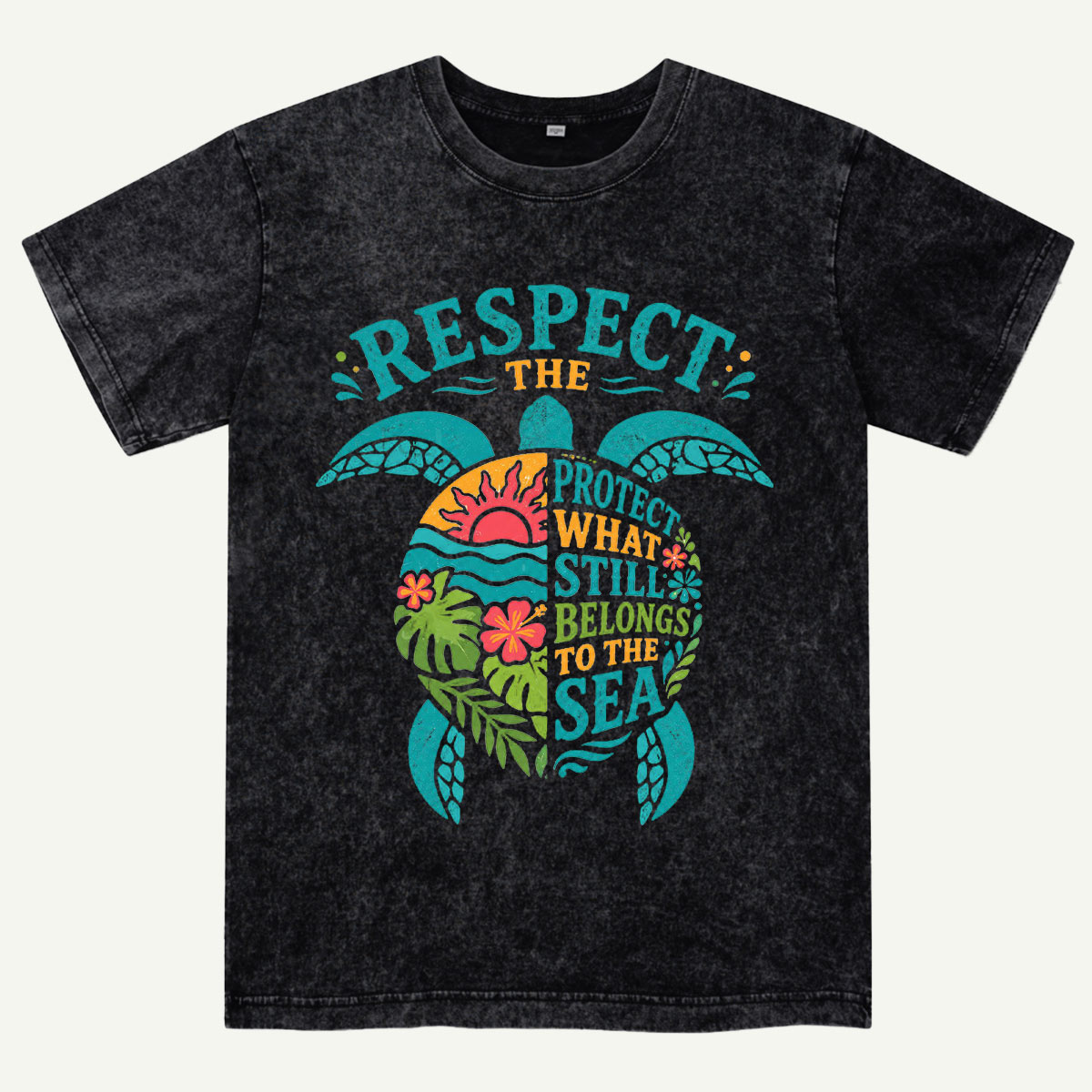 Ocean Conservation Sea Turtle Washed T-Shirt