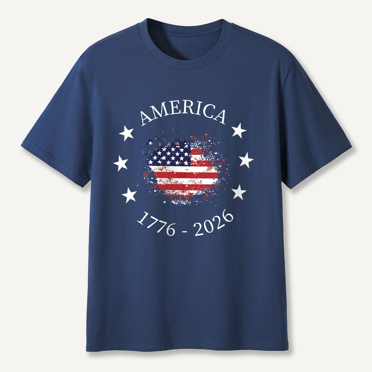 America 1776–2026 Stars Circle Flag T‑Shirt