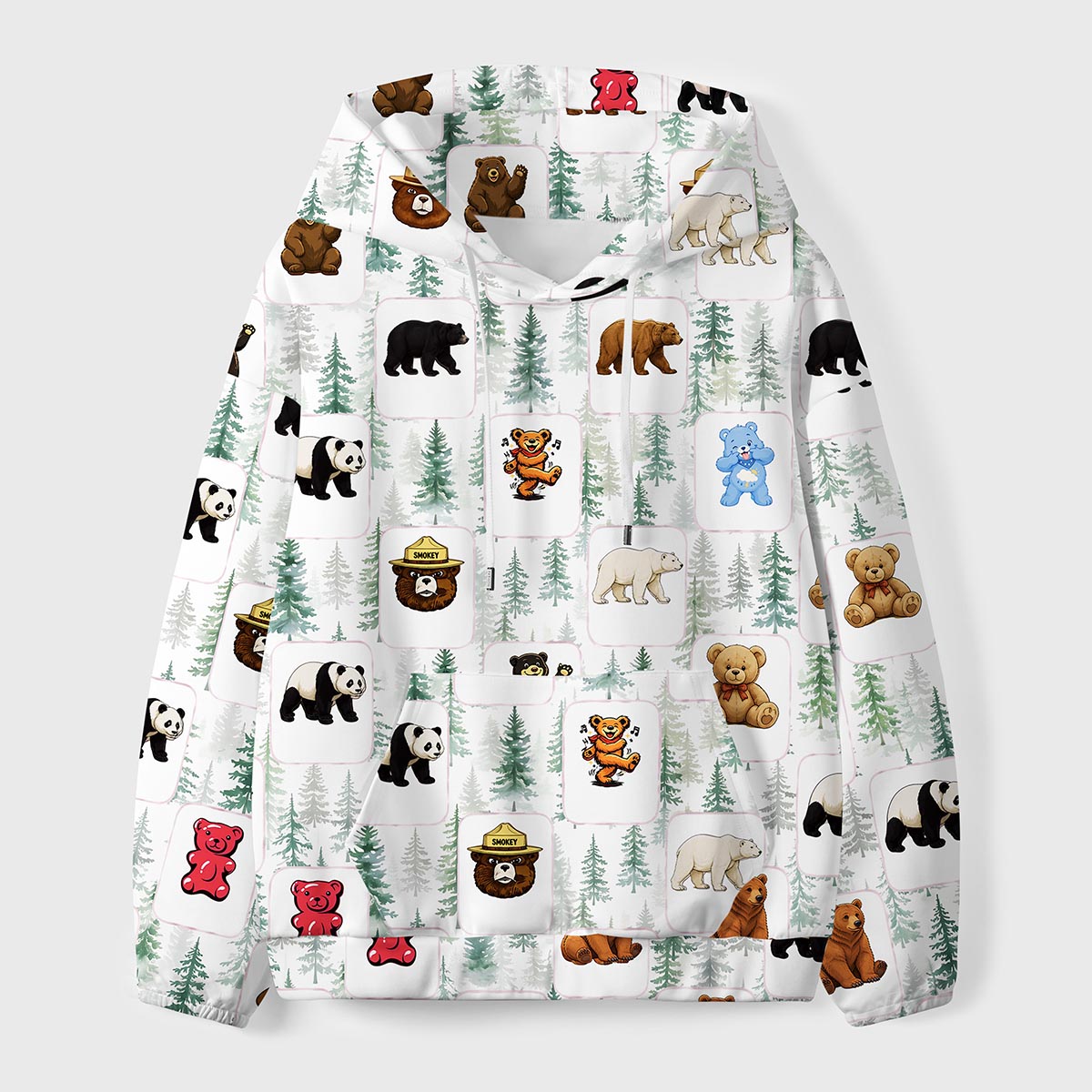 Department of Wildlife Bear Identification Kids Premium Eco Hoodie