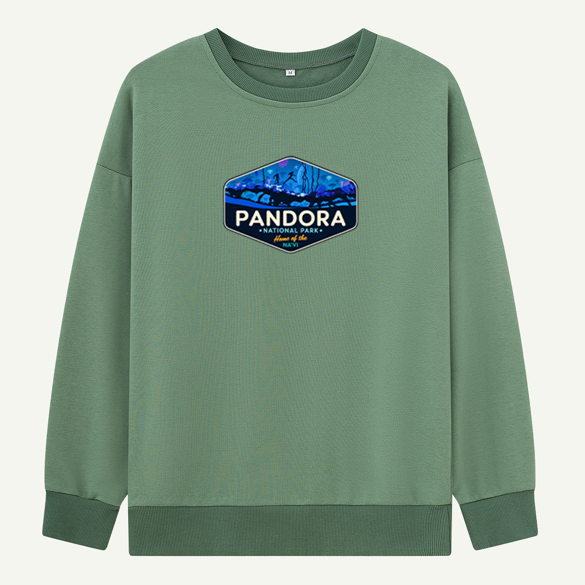 Pandora Blue Night Mountain Forest National Park Emblem Sweatshirts