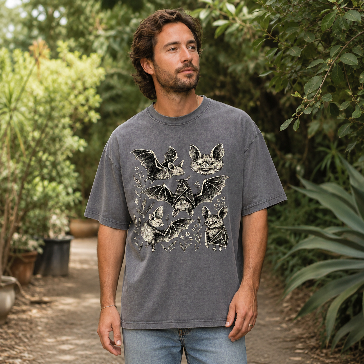 Welcome to the Bat Garden Washed T-Shirt