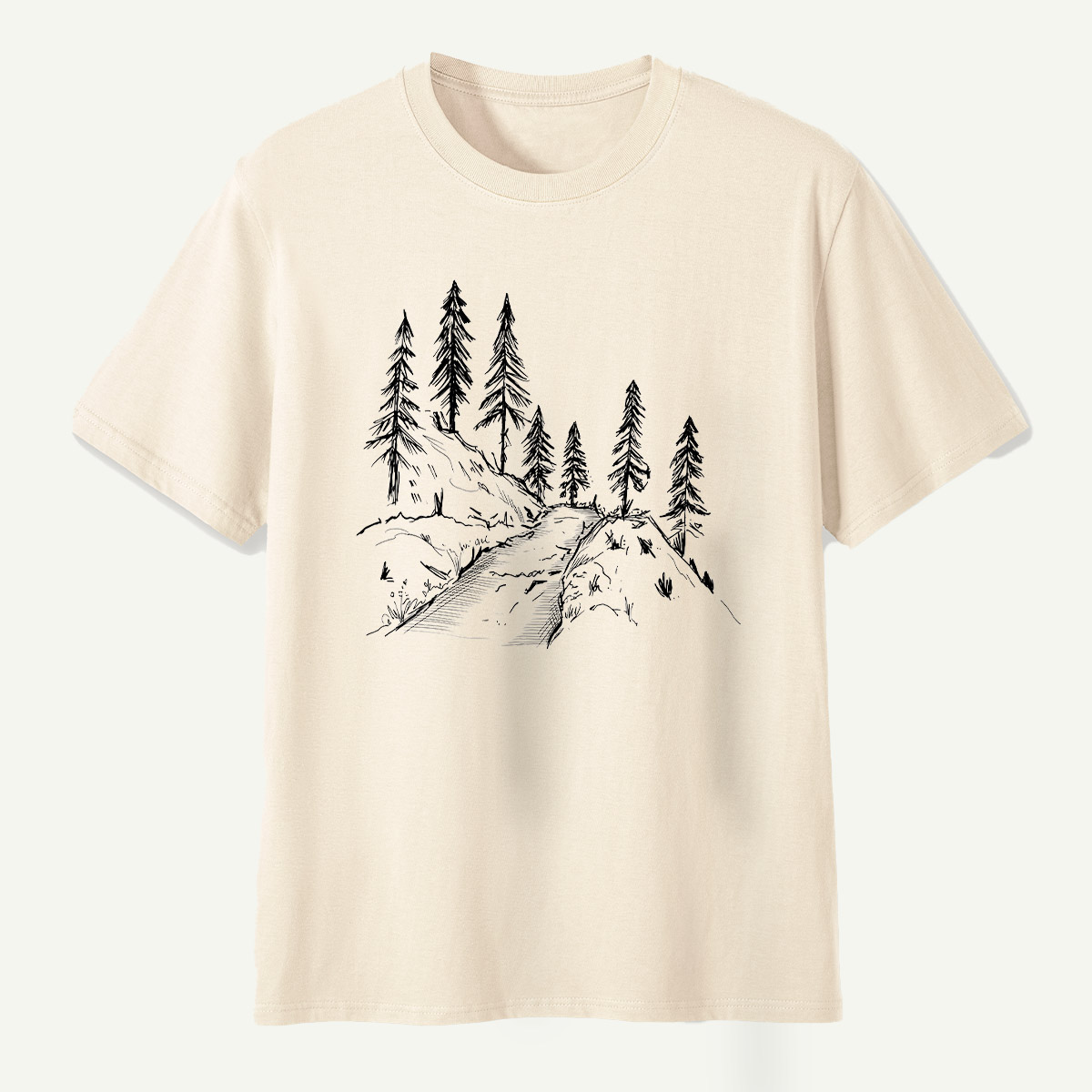 Pine Forest Ridge Sketch T-Shirt