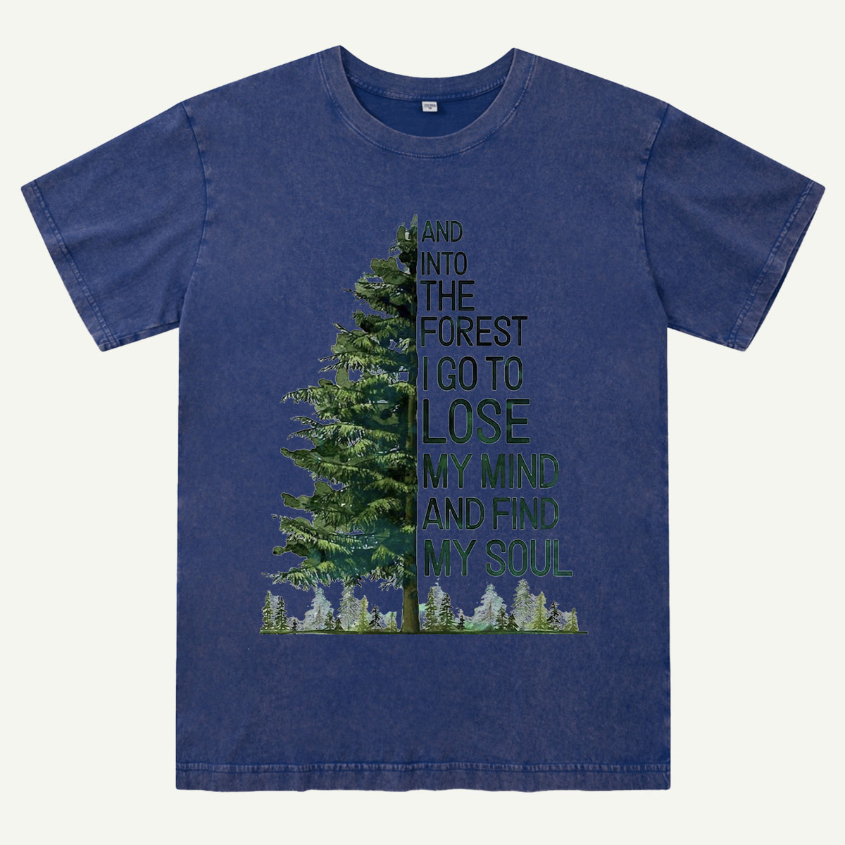 Tree Outdoor Hiking Adventure Forest Nature Washed T-Shirt