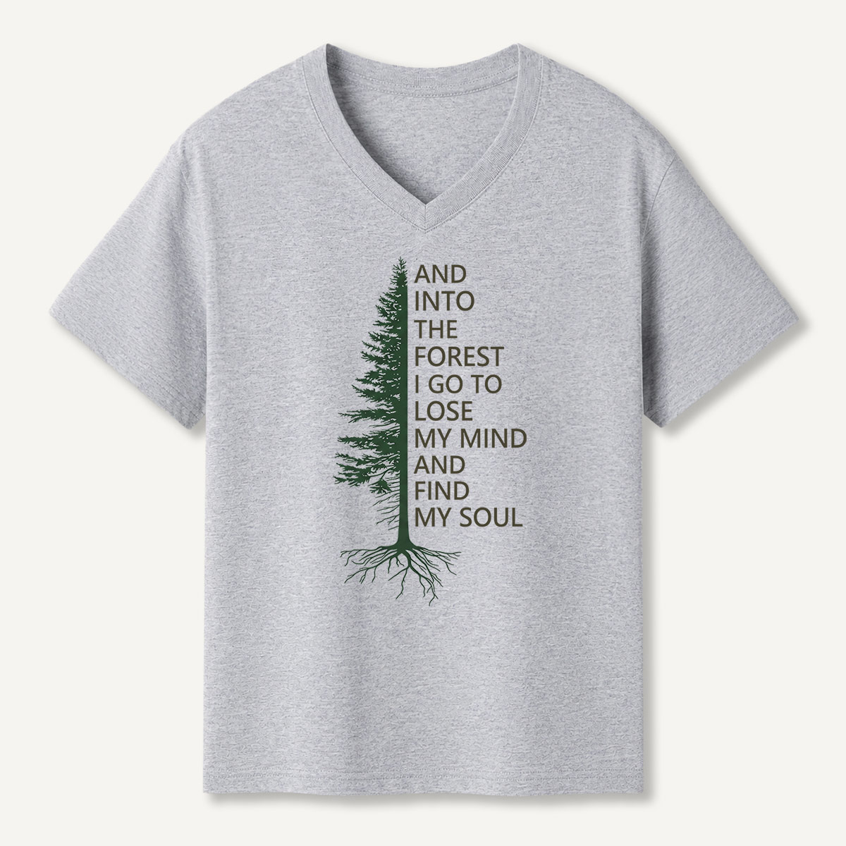 Vintage Heron Wetland Bird Nature V-neck T-Shirt