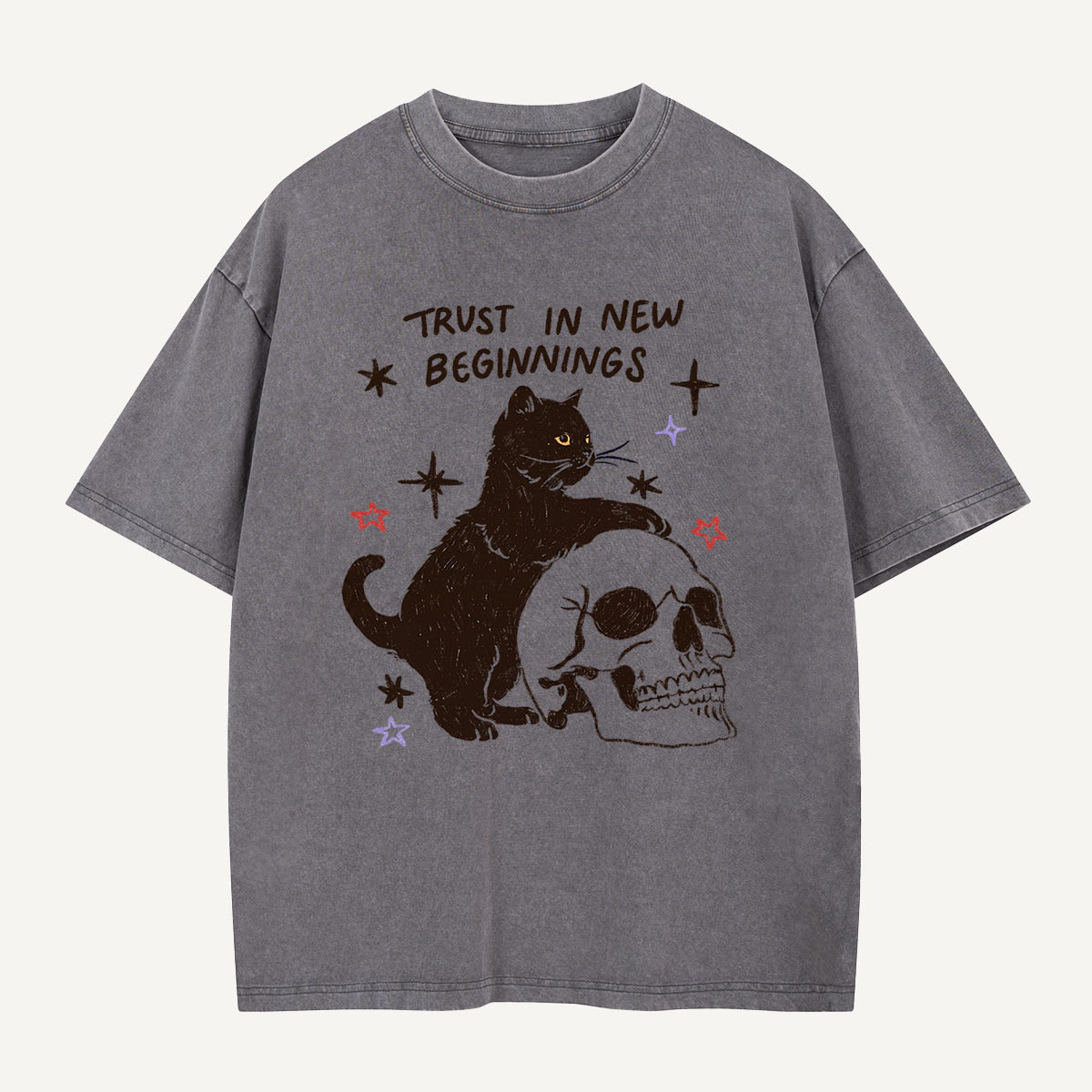 Trust in New Beginnings Washed T-Shirt