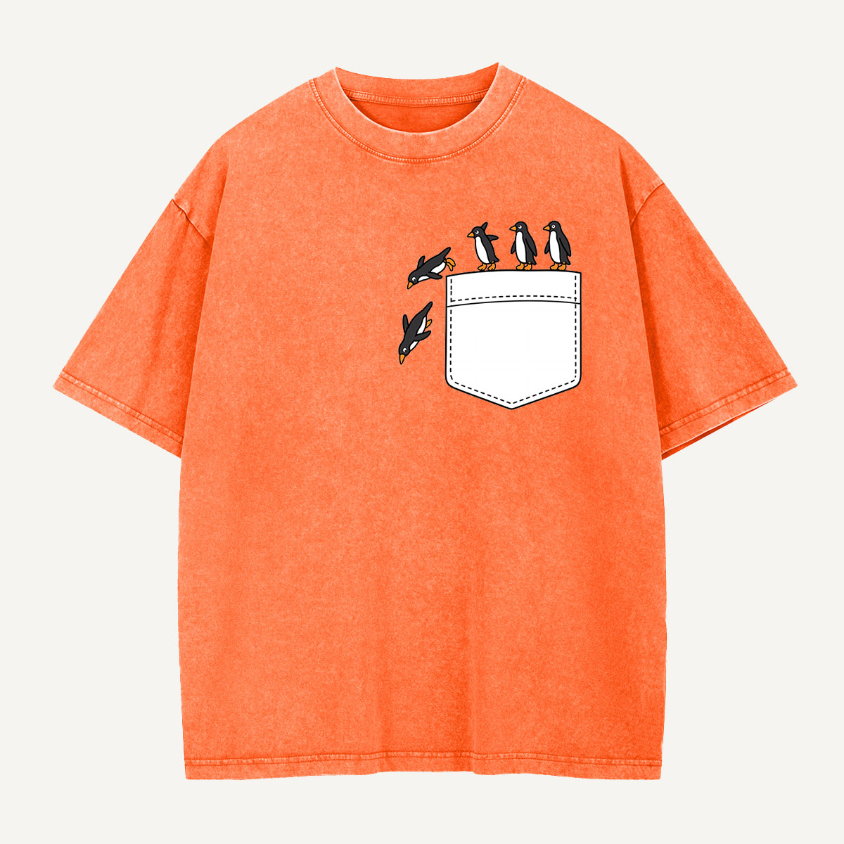 Seasonal Support Penguins Weather Lineup Washed T-Shirt
