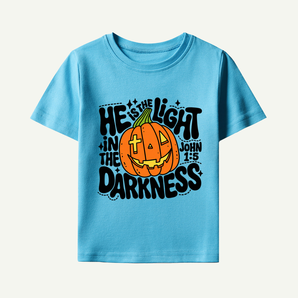 Silly Jack O Lantern Face Kids T-Shirt