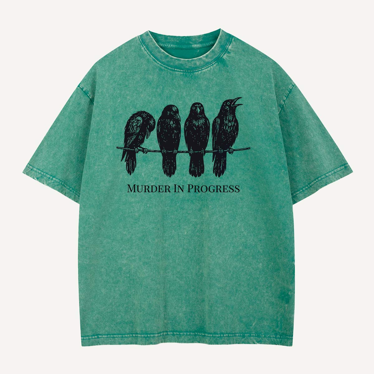 Murder in Progress Washed T-Shirt