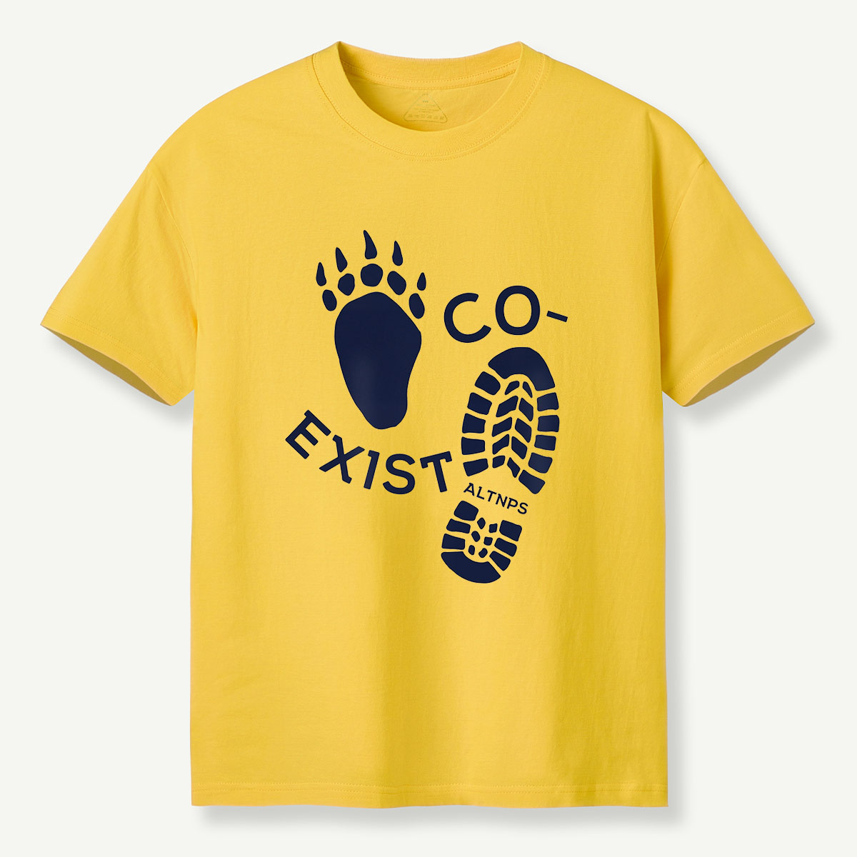 Co-Exist Bear Track and Boot Print T-Shirt