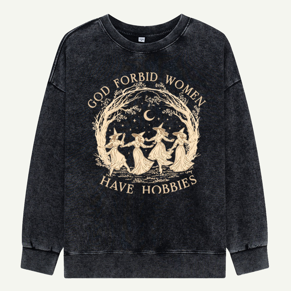 Witch Circle Moonlit Washed Sweatshirts