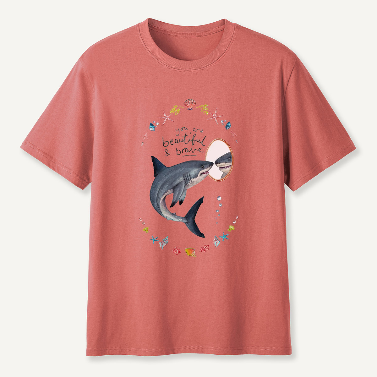 Beautiful and Brave Shark T-Shirt