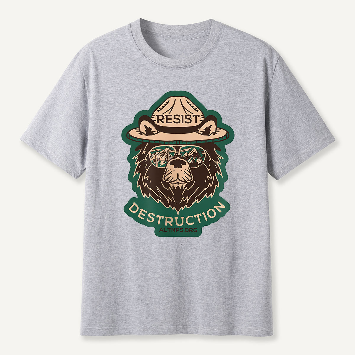 Resist Destruction Ranger Bear Activist T-Shirt